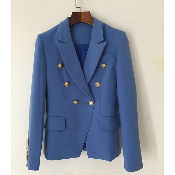 women's jackets 2021 fashion style double row lion button slim suit short coat lake blue, Black;brown
women's jackets 2021 fashion style double row lion button slim suit short coat lake blue, Black;brown