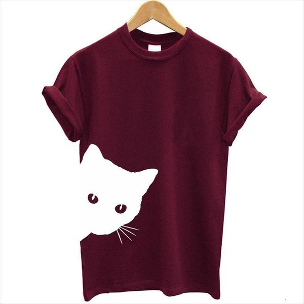 cat looking out peeking women cotton casual funny 90s lady yong 6 color drop ship s 831, White
cat looking out peeking women cotton casual funny 90s lady yong 6 color drop ship s 831, White