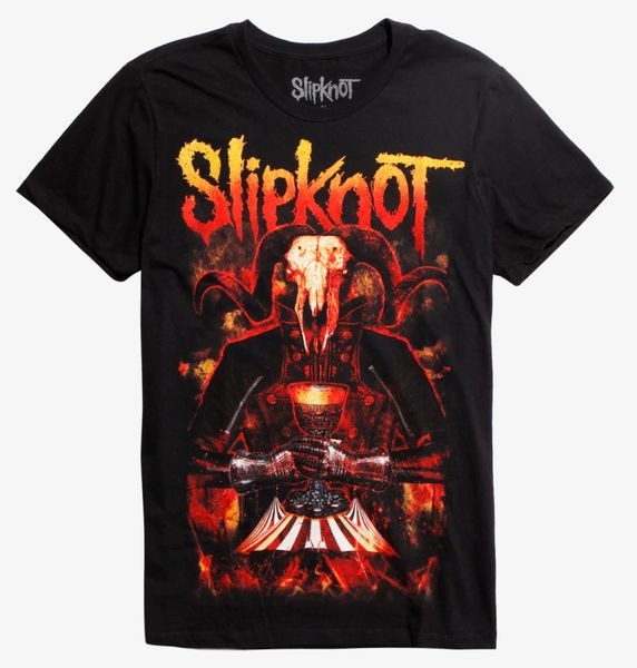 slipknot goat lord circus t-shirt new licensed & official front & back design, White;black
slipknot goat lord circus t-shirt new licensed & official front & back design, White;black