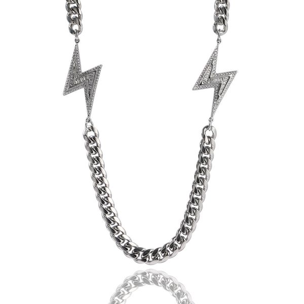 miami cuban link chain necklace men hip hop jewelry gold silver necklaces stainless steel lightning necklace
miami cuban link chain necklace men hip hop jewelry gold silver necklaces stainless steel lightning necklace