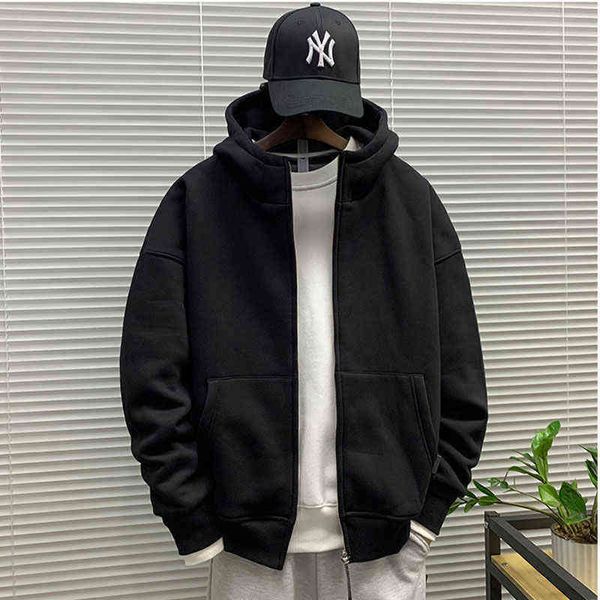 yueshan'ao autumn and winter fattening oversized men's cardigan coat plush thickened zipper hoodie fat man loose solid color sweat, Black
yueshan'ao autumn and winter fattening oversized men's cardigan coat plush thickened zipper hoodie fat man loose solid color sweat, Black