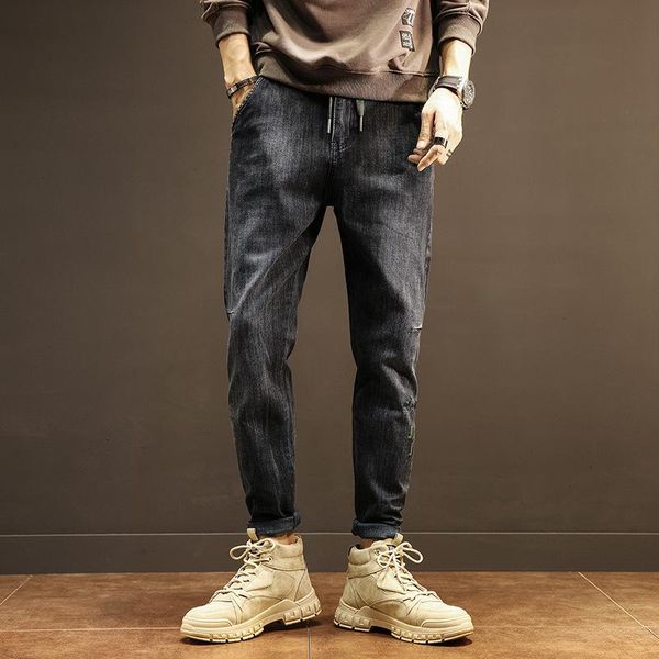 men's jeans men black trousers 2021 fall fashion loose fitting straight zipper mid waist tooling trend jean, Blue
men's jeans men black trousers 2021 fall fashion loose fitting straight zipper mid waist tooling trend jean, Blue