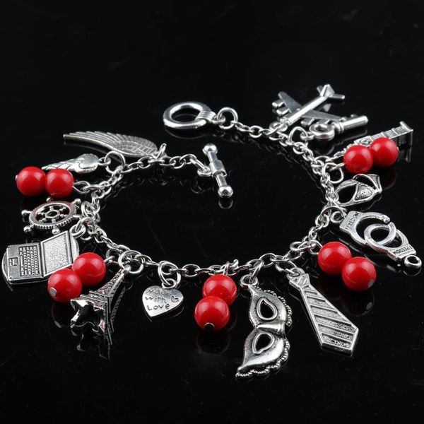 link, chain movie diy handmade 50 fifty shades of grey bracelets for women red beads mask pendants bracelet valentine's day accessories, Black
link, chain movie diy handmade 50 fifty shades of grey bracelets for women red beads mask pendants bracelet valentine's day accessories, Black