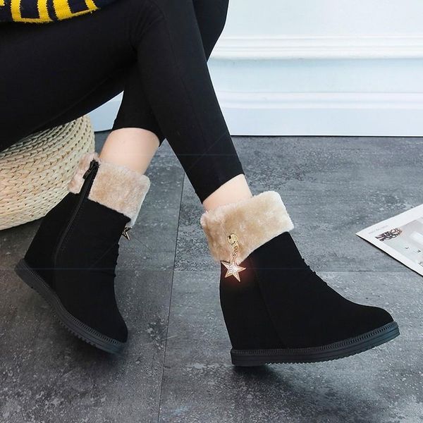 boots korean round autumn and winter 2021 women's shoes head with increased cotton shoes, net, Black
boots korean round autumn and winter 2021 women's shoes head with increased cotton shoes, net, Black