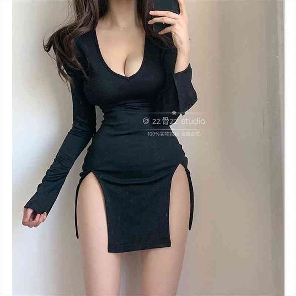 autumn street v-neck irregular womens dress winter party mini vintage skinny korean women lace e8zc, Black;gray
autumn street v-neck irregular womens dress winter party mini vintage skinny korean women lace e8zc, Black;gray