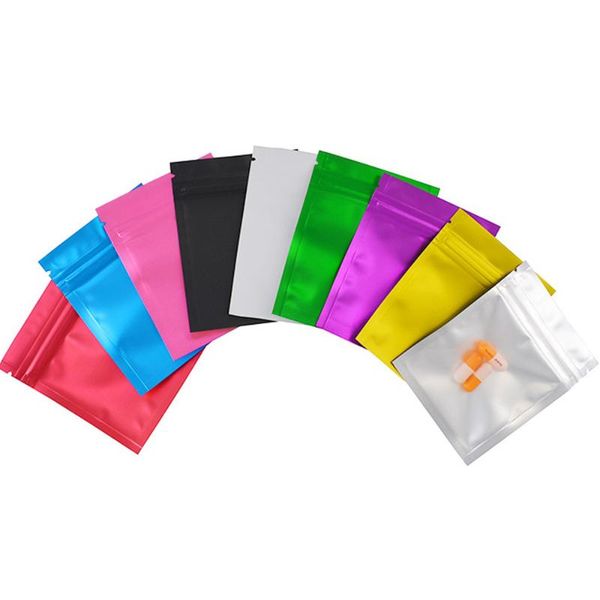 storage bags 100pcs clear matte aluminum foil self seal bag flat resealable reusable tear notch chocolate coffee pack pouches
storage bags 100pcs clear matte aluminum foil self seal bag flat resealable reusable tear notch chocolate coffee pack pouches
