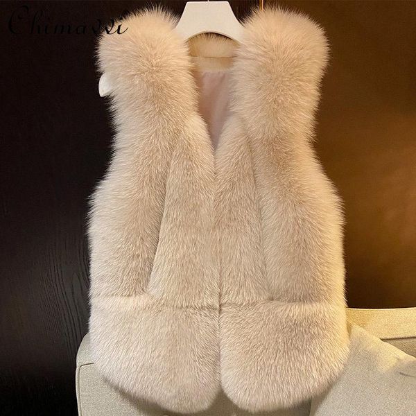 women's fur & faux 2021 autumn and winter european fashion double-faced vest all-matching elegant short imitation coat, Black
women's fur & faux 2021 autumn and winter european fashion double-faced vest all-matching elegant short imitation coat, Black