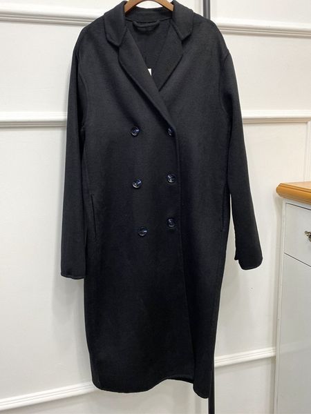 coats autumn and winter women's mid-length coat 100% wool double breasted long sleeve loose female casual jacket, Black
coats autumn and winter women's mid-length coat 100% wool double breasted long sleeve loose female casual jacket, Black