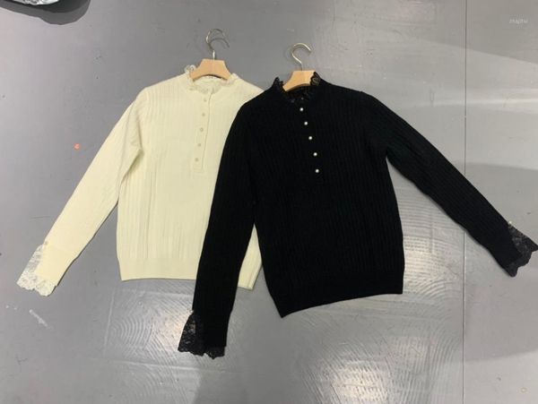 women's sweaters 2021 ladies fashion long-sleeved casual high-neck lace pit wool bottoming shirt 1209, White;black
women's sweaters 2021 ladies fashion long-sleeved casual high-neck lace pit wool bottoming shirt 1209, White;black