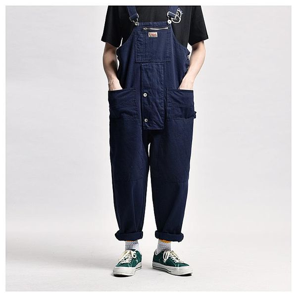 men's pants men streetwear hip hop jumpsuit overalls japan harajuku women couple loose casual wide leg cargo bib harem trousers, Black
men's pants men streetwear hip hop jumpsuit overalls japan harajuku women couple loose casual wide leg cargo bib harem trousers, Black