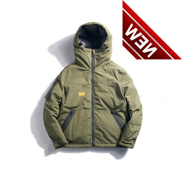 2021 men's new japanese retro hooded all-match assault down jacket with zipper hoodie, Black
2021 men's new japanese retro hooded all-match assault down jacket with zipper hoodie, Black