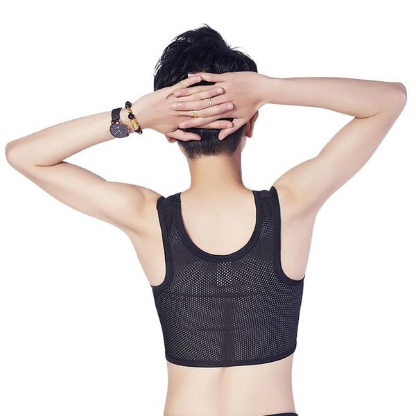 les mesh corset tank lesbian chest breast binder vest tomboy trans flat breathable undershirt shaperwear women's shapers, Black;white
les mesh corset tank lesbian chest breast binder vest tomboy trans flat breathable undershirt shaperwear women's shapers, Black;white