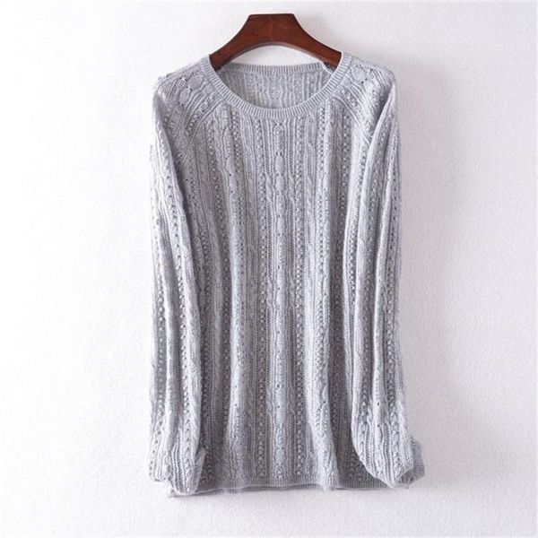grade pure cashmere solid knit women fashion hollow out oneck pullover sweater -l retail wholesale women's sweaters, White;black
grade pure cashmere solid knit women fashion hollow out oneck pullover sweater -l retail wholesale women's sweaters, White;black