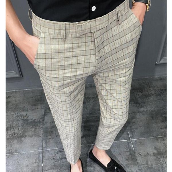 men's suits & blazers 2021 slim thin section plaid small feet nine-point suit pants summer youth korean fashion business casual, White;black
men's suits & blazers 2021 slim thin section plaid small feet nine-point suit pants summer youth korean fashion business casual, White;black