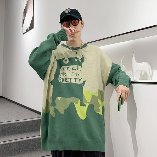 men's sweaters 100% cotton trendy fashion men winter 2021 printing pullover mens o-neck loose fashions sweater women casual clothes, White;black
men's sweaters 100% cotton trendy fashion men winter 2021 printing pullover mens o-neck loose fashions sweater women casual clothes, White;black