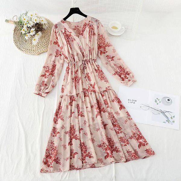 dresses elegant floral spring summer women v-neck print high waist chiffon es 2021 vintage drawstring ruffle midi vestidos, Black;gray
dresses elegant floral spring summer women v-neck print high waist chiffon es 2021 vintage drawstring ruffle midi vestidos, Black;gray