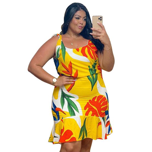 2021 spring arrivals women fresh leaf printing mini plus size square collar spaghetti strap ruffles bodycon es, White;black
2021 spring arrivals women fresh leaf printing mini plus size square collar spaghetti strap ruffles bodycon es, White;black