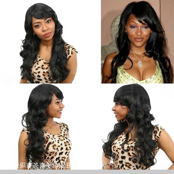 sub wig female side large wave inclined bangs fluffy long curly hair chemical fiber mechanism wig set, Black
sub wig female side large wave inclined bangs fluffy long curly hair chemical fiber mechanism wig set, Black
