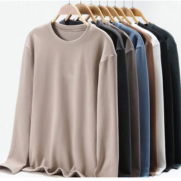 men's long sved t-shirt round neck loose veet warm double-sided frosted self heating autumn and winter bottoming shirt men's, White;black
men's long sved t-shirt round neck loose veet warm double-sided frosted self heating autumn and winter bottoming shirt men's, White;black