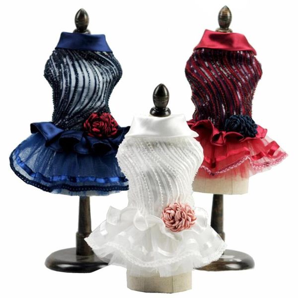 dog apparel wedding dress princess pet skirt flower tulle layer sequin curve line clothes for small breed
dog apparel wedding dress princess pet skirt flower tulle layer sequin curve line clothes for small breed
