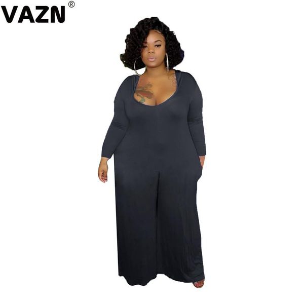 women's jumpsuits & rompers vazn product 2021 spring lady large size 2 colors long set full sleeve hooded solid jumpsuit streetwear, Black;white
women's jumpsuits & rompers vazn product 2021 spring lady large size 2 colors long set full sleeve hooded solid jumpsuit streetwear, Black;white