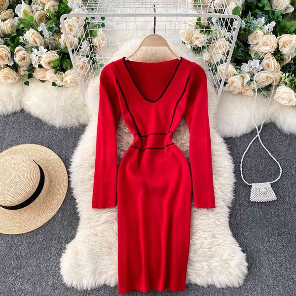 singreiny women knitted pencil dress autumn v neck long sleeve solid slim sheath dress winter elastic warm bodycon sweater dress 210419, Black;gray
singreiny women knitted pencil dress autumn v neck long sleeve solid slim sheath dress winter elastic warm bodycon sweater dress 210419, Black;gray