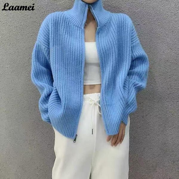 women's knits & tees cardigan women sweater zipper stand collar knitted cardigans autumn clothes solid casual candy color vintage korea, White
women's knits & tees cardigan women sweater zipper stand collar knitted cardigans autumn clothes solid casual candy color vintage korea, White