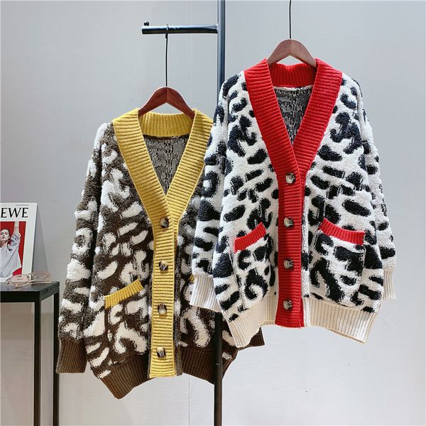 women's suits & blazers autumn cardigans sweater coat long sleeve single button leopard knitted poncho good quality streetwear k58, White;black
women's suits & blazers autumn cardigans sweater coat long sleeve single button leopard knitted poncho good quality streetwear k58, White;black