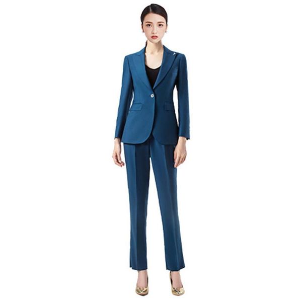 women's two piece pants professional tailored women's suit two-piece autumn and winter high-quality ladies blazer casual trousers, White
women's two piece pants professional tailored women's suit two-piece autumn and winter high-quality ladies blazer casual trousers, White
