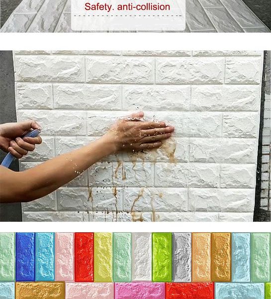 wallpapers 3d wallpaper brick wall stickers decor foam covering sticker for living room diy background
wallpapers 3d wallpaper brick wall stickers decor foam covering sticker for living room diy background