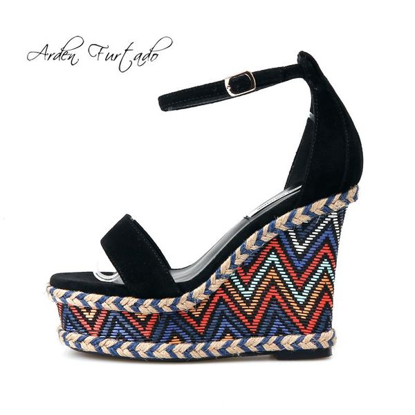arden furtado 2021 summer high heels 12cm platform casual ankle strap sandals shoes for woman small size 32 33 big 42, Black
arden furtado 2021 summer high heels 12cm platform casual ankle strap sandals shoes for woman small size 32 33 big 42, Black
