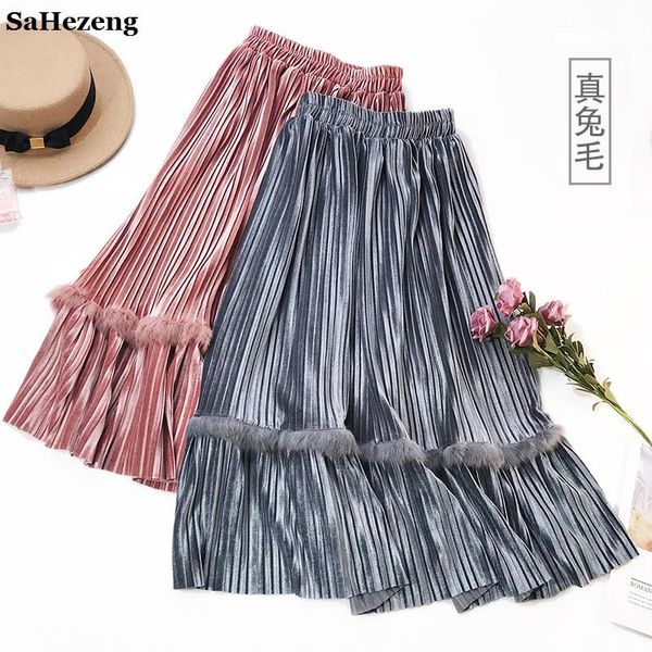 skirts vintage velvet with fur 2021 autumn winter women elastic high waist skirt elegant ladies party pleated midi q23-2, Black
skirts vintage velvet with fur 2021 autumn winter women elastic high waist skirt elegant ladies party pleated midi q23-2, Black