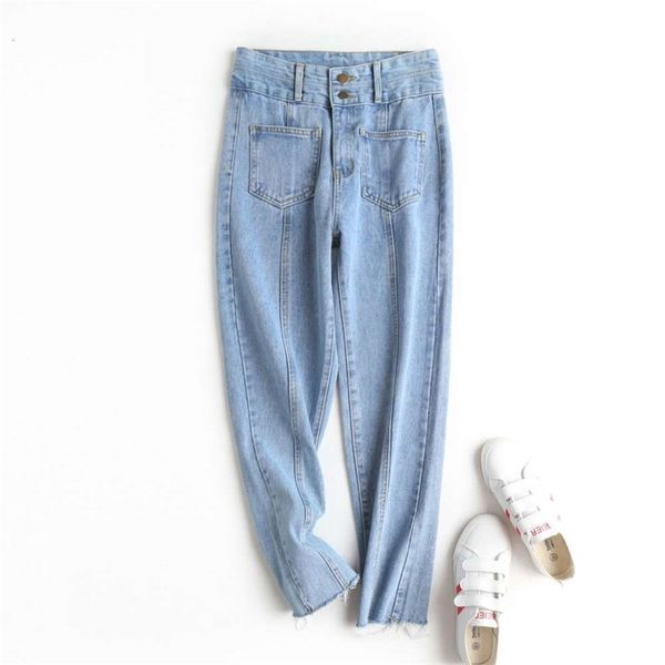 women's jeans 6tm6088 - korean version spring and autumn high waist two button three-dimensional line lace for women 8lsb, Blue
women's jeans 6tm6088 - korean version spring and autumn high waist two button three-dimensional line lace for women 8lsb, Blue