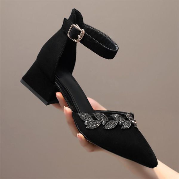dress shoes 2021 women sandals summer pointed toe chunky med heels party slip on arrivals elegant, Black
dress shoes 2021 women sandals summer pointed toe chunky med heels party slip on arrivals elegant, Black