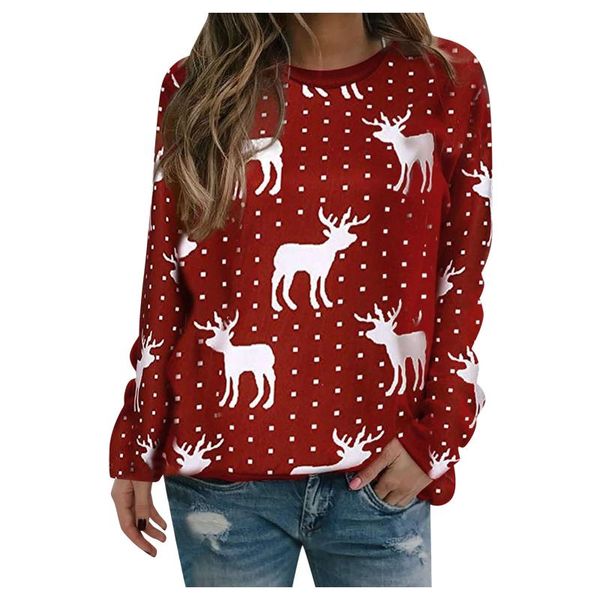 women's hoodies & sweatshirts chamsgend women plus size casual christmas printing long sleeve pullover shirts blouse sudaderas para muj, Black
women's hoodies & sweatshirts chamsgend women plus size casual christmas printing long sleeve pullover shirts blouse sudaderas para muj, Black
