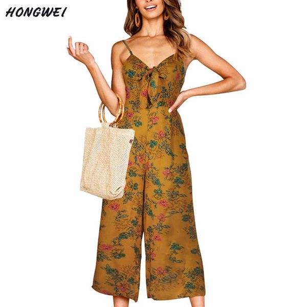 women's jumpsuits & rompers 2021 plus size womens summer playsuit romper jumpsuit ladies sleeveless casual floral print fashion, Black;white