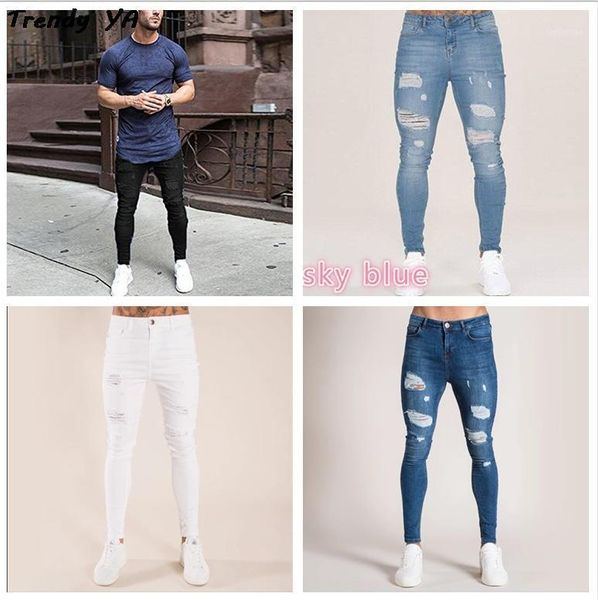 fashion streetwear mens jeans destroyed ripped design pencil pants ankle skinny men full length slim hole men's, Black
fashion streetwear mens jeans destroyed ripped design pencil pants ankle skinny men full length slim hole men's, Black