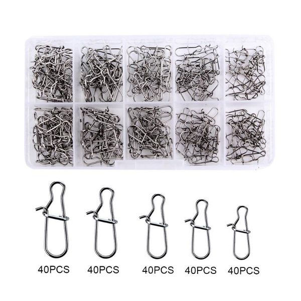 fishing hooks 200pcs stainless steel hook fast clip lock snap swivel connector solid rings safety snaps for carp accessories
fishing hooks 200pcs stainless steel hook fast clip lock snap swivel connector solid rings safety snaps for carp accessories