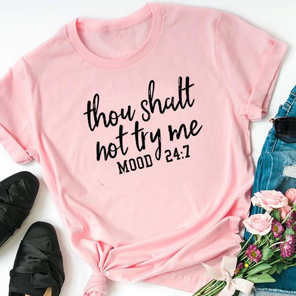 women's t-shirt thou shalt not try me mood 24:1 graphic t shirts harajuku christian vintage short sleeve religiou drop, White
women's t-shirt thou shalt not try me mood 24:1 graphic t shirts harajuku christian vintage short sleeve religiou drop, White