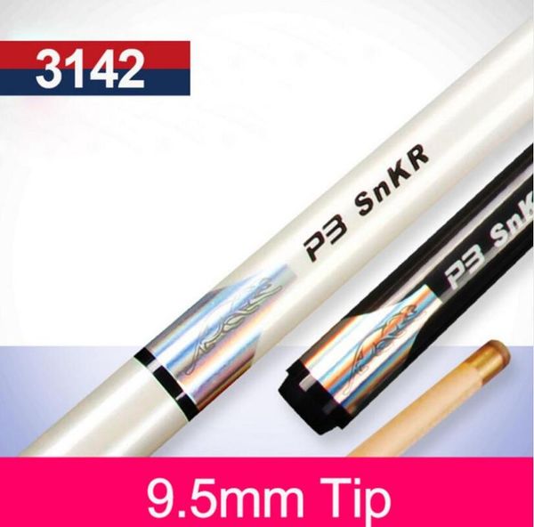 p3 billiard pool cue 9.5mm tip with mini extension snooker uni-loc joint black white color professional china cues
p3 billiard pool cue 9.5mm tip with mini extension snooker uni-loc joint black white color professional china cues