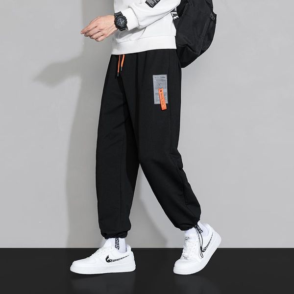 men's pants autumn sweatpants outwear sports elastic waist fashion drawstring trousers for men spring casual soft joggers, Black
men's pants autumn sweatpants outwear sports elastic waist fashion drawstring trousers for men spring casual soft joggers, Black