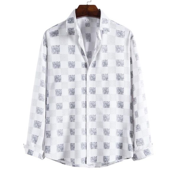 men's casual shirts men fashion autumn winter long sleeve turn-down collar plaid print single breasted top, White;black
men's casual shirts men fashion autumn winter long sleeve turn-down collar plaid print single breasted top, White;black