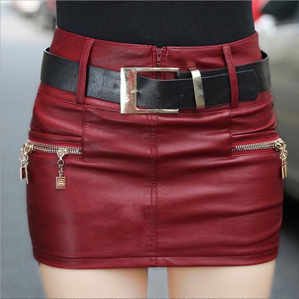 skirts women fahsion autumn winter black red slim pu leather fashion package hip female skirt saias no belt k1327
skirts women fahsion autumn winter black red slim pu leather fashion package hip female skirt saias no belt k1327