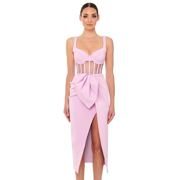 summer women violet spaghetti strap sleeveless bandage dress lace midi club celebrity evening party dresses 210507, Black;gray
summer women violet spaghetti strap sleeveless bandage dress lace midi club celebrity evening party dresses 210507, Black;gray