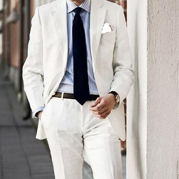 men's suits & blazers summer elegant style white linen notch lapel men suit slim fit groom tuxedo for wedding dress party male clothing, White;black
men's suits & blazers summer elegant style white linen notch lapel men suit slim fit groom tuxedo for wedding dress party male clothing, White;black