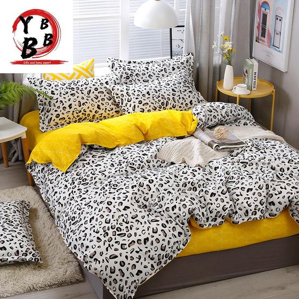 bedding sets yellow white leopard print home duvet cover bed set pillowcase flat sheet king double twin 3/4pcs
bedding sets yellow white leopard print home duvet cover bed set pillowcase flat sheet king double twin 3/4pcs