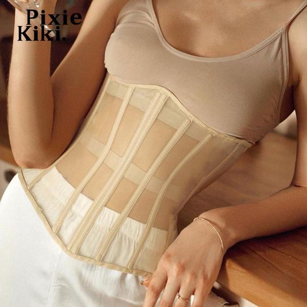belts pixiekiki fashion corsets for women solid mesh sheer stretchy underboob corset wide big waist black white p66-10, Black;brown
belts pixiekiki fashion corsets for women solid mesh sheer stretchy underboob corset wide big waist black white p66-10, Black;brown