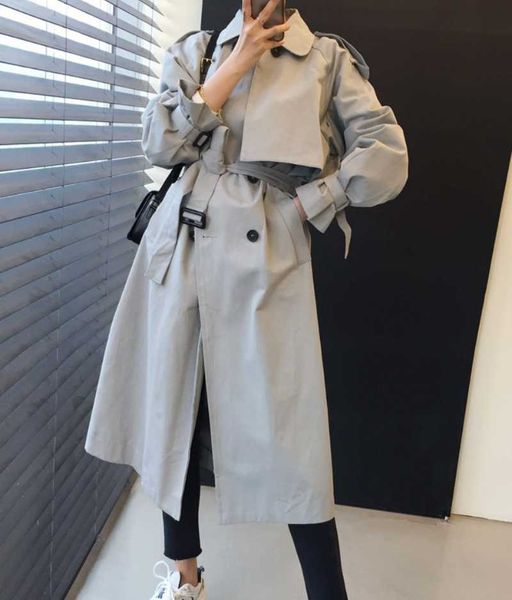 women's trench coats vintage women turn-down collar loose belted double breasted full sleeve windbreaker 2021 autumn winter outwear tr7, Tan;black
women's trench coats vintage women turn-down collar loose belted double breasted full sleeve windbreaker 2021 autumn winter outwear tr7, Tan;black