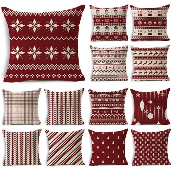 cushion/decorative pillow decoration cotton linen cushion cover striped plaid printed red 18*18 inch case sofa car home d
cushion/decorative pillow decoration cotton linen cushion cover striped plaid printed red 18*18 inch case sofa car home d