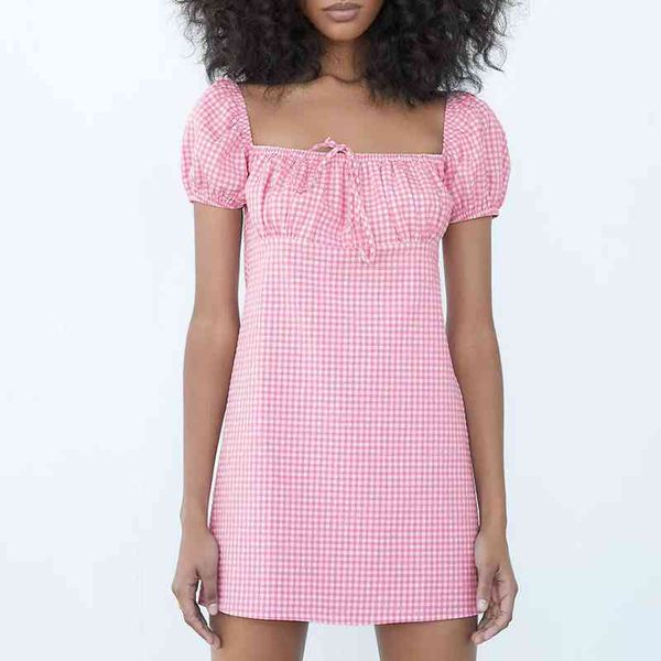 za summer women dress plaid printed square collar puff sleeve lady party vestido elegant girls a-line causal outfits 210422, Black;gray
za summer women dress plaid printed square collar puff sleeve lady party vestido elegant girls a-line causal outfits 210422, Black;gray